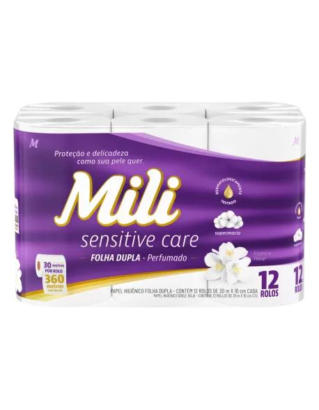 PAPEL HIGIÊNICO MILI FOLHA DUPLA 30M 12UN PERFUMADO