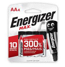PILHA ENERGIZER ALCALINA AA 4UN