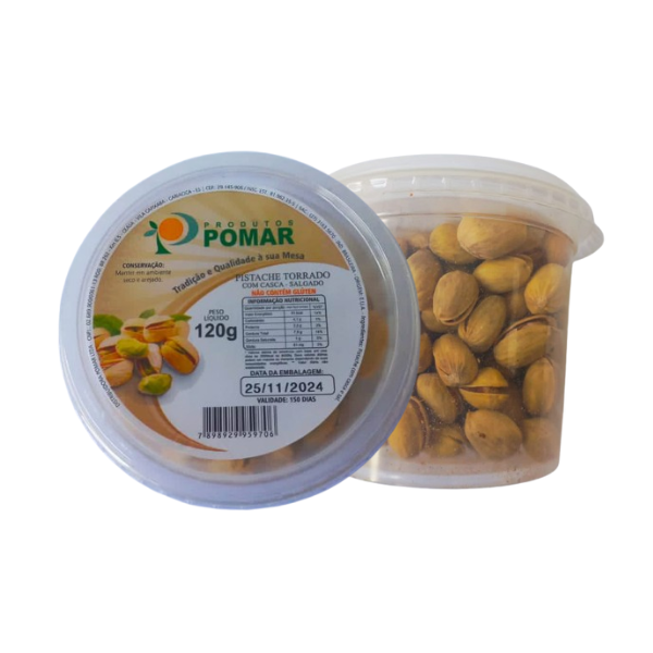 PISTACHE POMAR 120G TORRADO SALGADO POTE