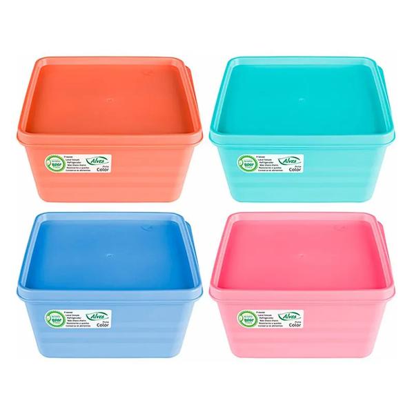 POTE HERMETICO ALVES 500ML QUAD SORTIDOS TRO