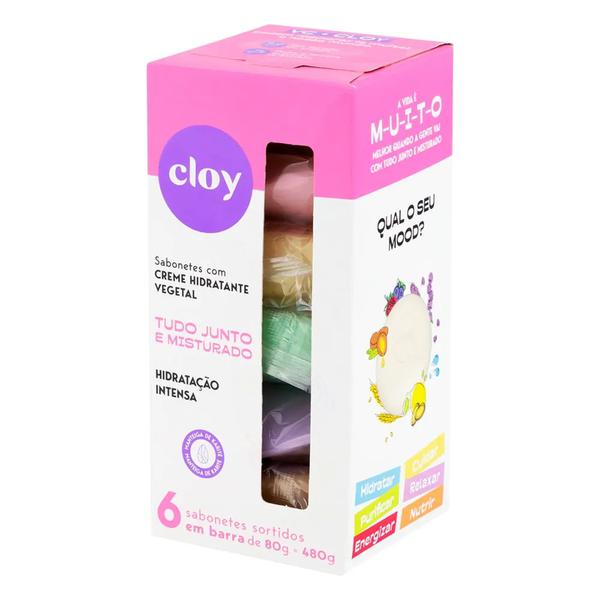 SABONETE CLOY 6UNX80G SORTIDOS