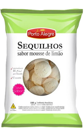 SEQUILHOS PORTO ALEGRE 100G MOUSSE DE LIMÃO
