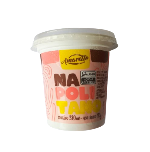 SORVETE AMARETTO 380ML NAPOLITANO