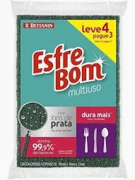 ESPONJA ESFREBOM MULTI USO DURA MAIS LV4 PG3