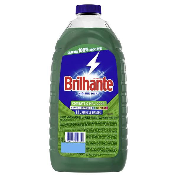 LAVA ROUPAS BRILHANTE HIGIENE TOTAL LIQUIDO 1,8L