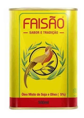 Óleo Composto de Soja e Oliva Faisão Tradicional Lata 500ml