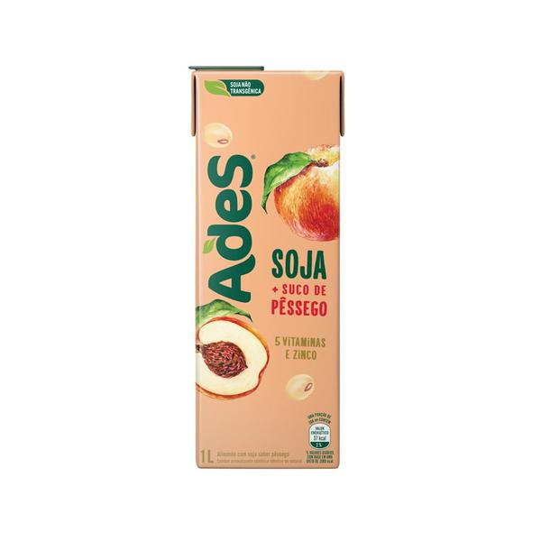 ADES SABORES 1lt PESSEGO