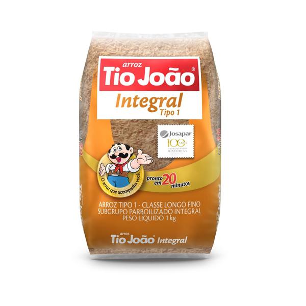 Arroz Integral Pacote Tio João 1kg