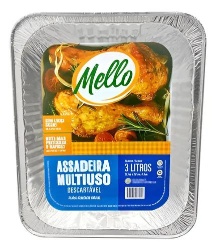 ASSADEIRA DESCARTAVEL ALUMINIO  3L un