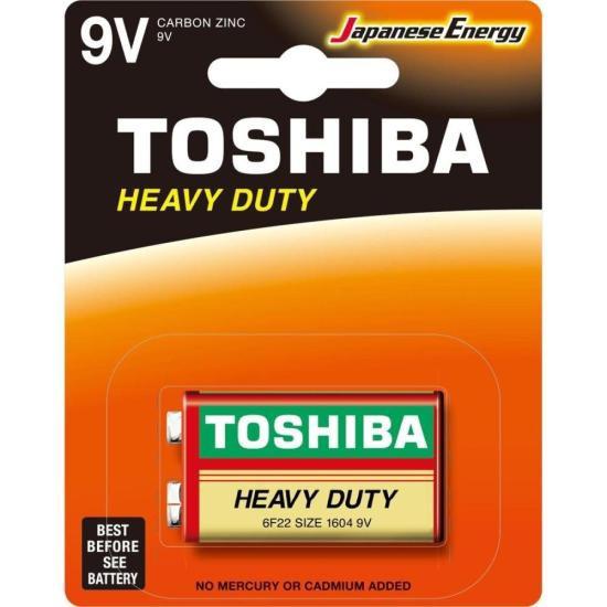 BATERIA TOSHIBA ZINCO 9V BLISTER 6F22KG
