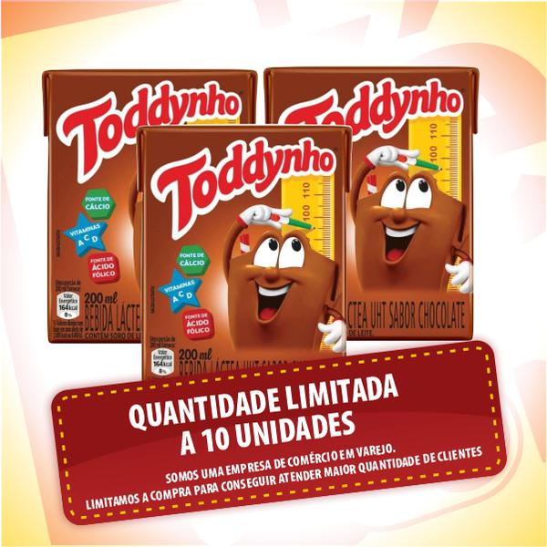 Bebida Láctea Uht Chocolate Toddynho Caixa 200ml