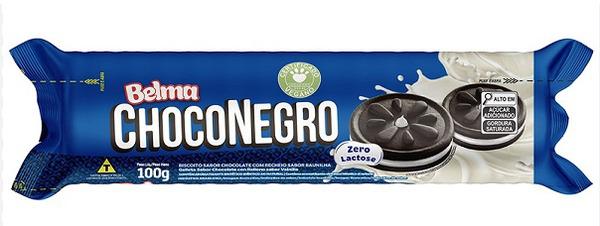 BISCOITO BELMA RECHEADO 100g CHOCONEGRO MORAN