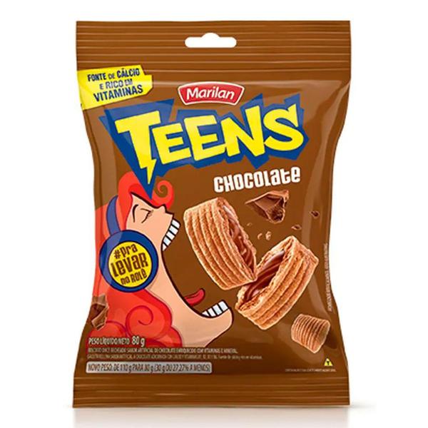 BISCOITO MARILAN TEENS 80g CHOCOLATE