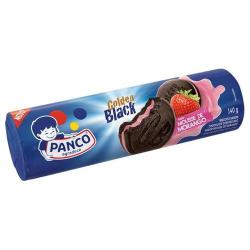 Biscoito Recheado Black Mousse Morango Panco 140g