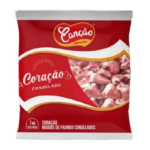 Coração de Frango Congelado Canção Alimentos Pacote 1kg