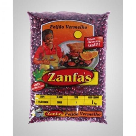 Feijão Vermelho Tipo 1 Pacote Zanfas 1Kg