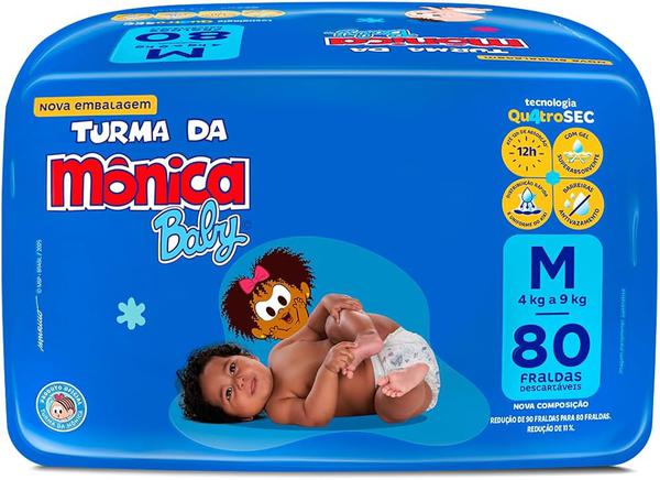 FRALDA T MONICA GIGA M C/ 80UNIDADES