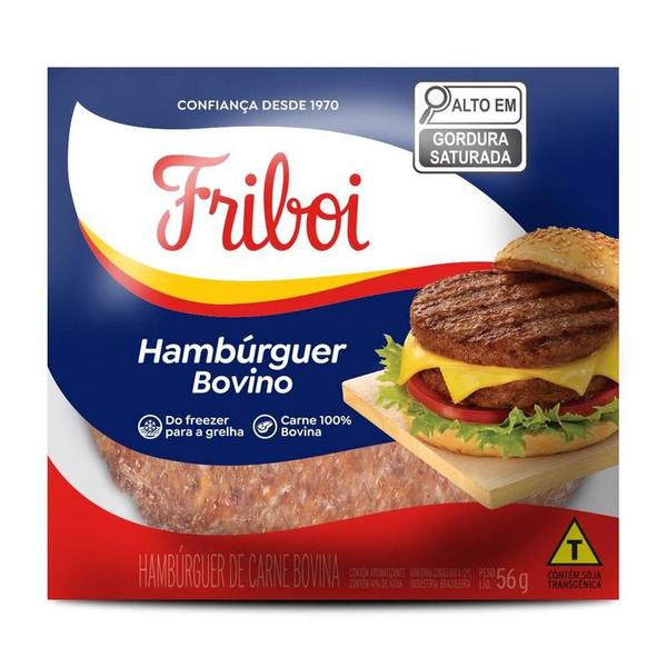 HAMBURGUER BOVINO FRIBOI 56G
