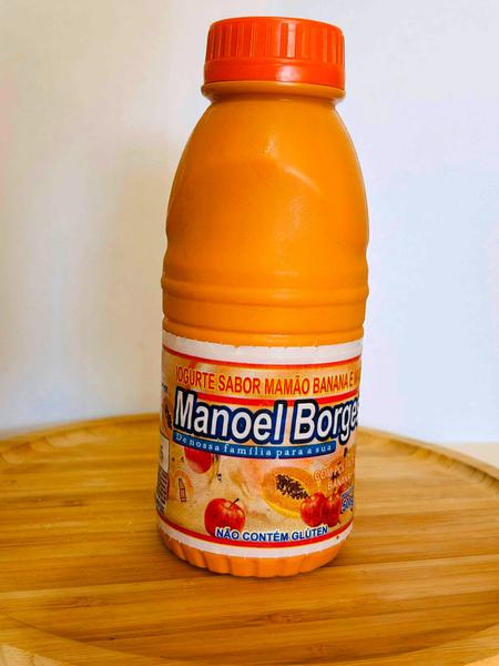 IOGURTE MANOEL BORGES 500g MAMAO BANANA E MAÇA