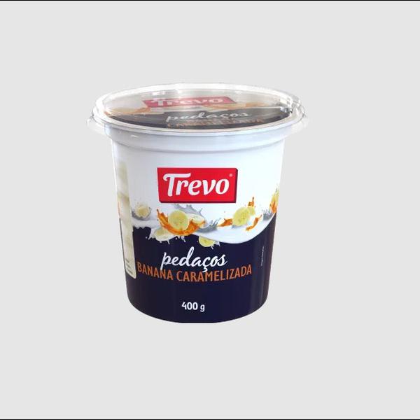 IOGURTE TREVO PEDAÇOS BANANA CARA 400G g