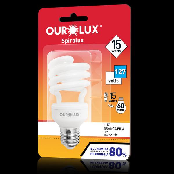 LAMPADA ESPIRAL OUROLUX 127V 15W un