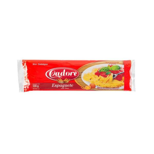 MACARRAO CADORE C/OVOS  1kg Nº 8 ESPAGUETE