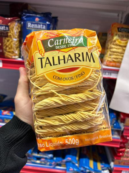 MACARRAO TALHARIM CARNEIRO C/OVOS 500g