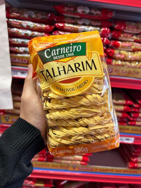 MACARRAO TALHARIM CARNEIRO C/OVOS 500g MEDIOS
