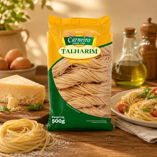 MACARRAO TALHARIM CARNEIRO C/OVOS 500g MEDIOS