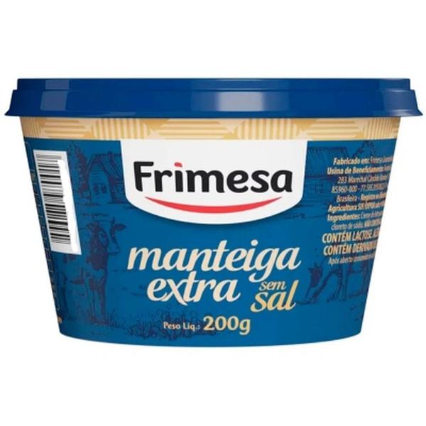 Manteiga Extra sem Sal Frimesa Pote 200g