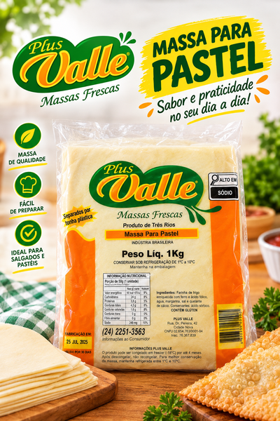 MASSA PASTEL PLUS VALLE 1kg
