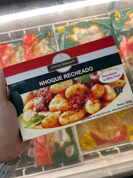 NHOQUE RECEHEADO  IMPERIAL 400g PROVOLONE C/ ALHO PORÓ