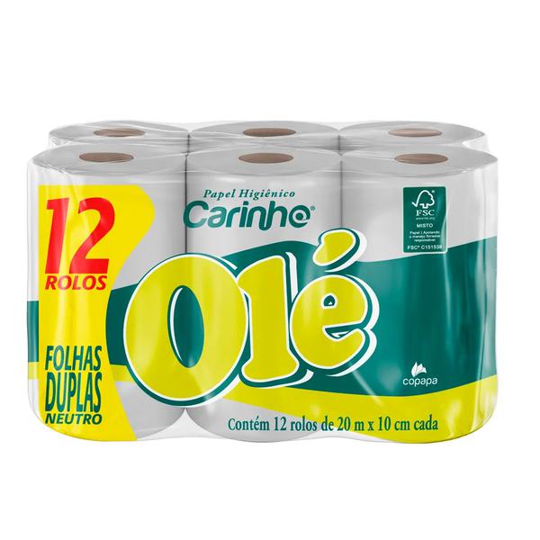 PAPEL HIG. CARINHO OLE 12X20M LV12PG11 FOLHA DUPLA