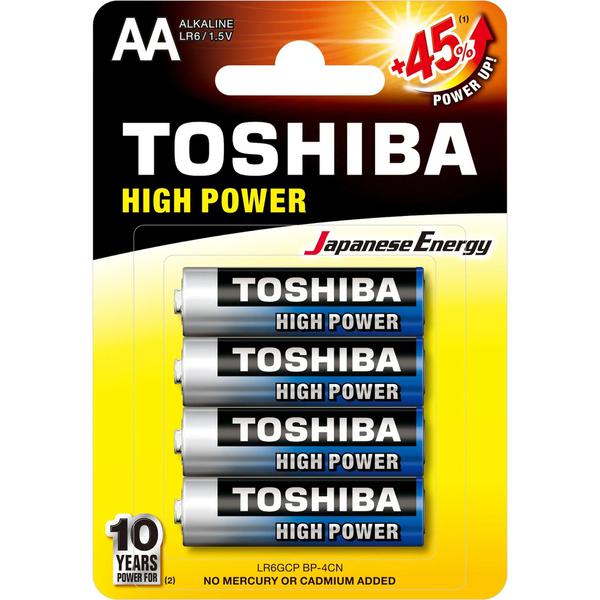 PILHA TOSHIBA ALCALINA AAA C/4 1,5V LR03GCP