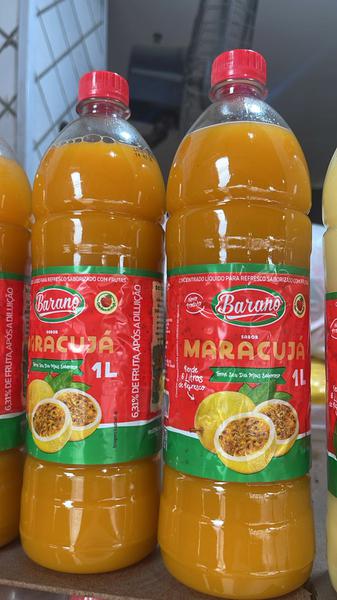 SUCO BARANO CONCENTRADO 1L 1lt MARACUJA E MACA
