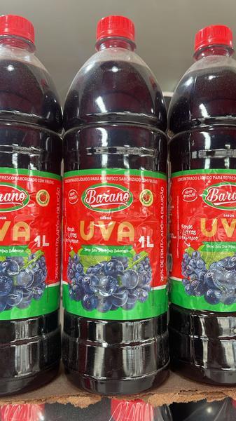 SUCO BARANO CONCENTRADO 1L 1lt UVA E MACA