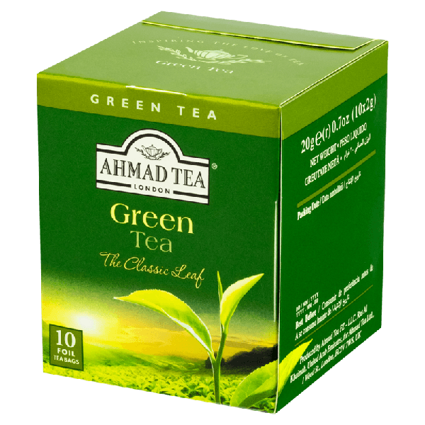 .CHA AHMAD TEA GREEN PURE 10UN