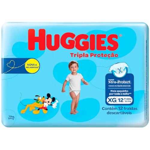 .FRALDA HUGGIES TRIP.JUMB.XG 12UN