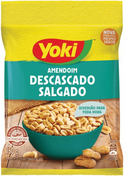 AMENDOIM YOKI LEVEMENTE SALGA 120GR