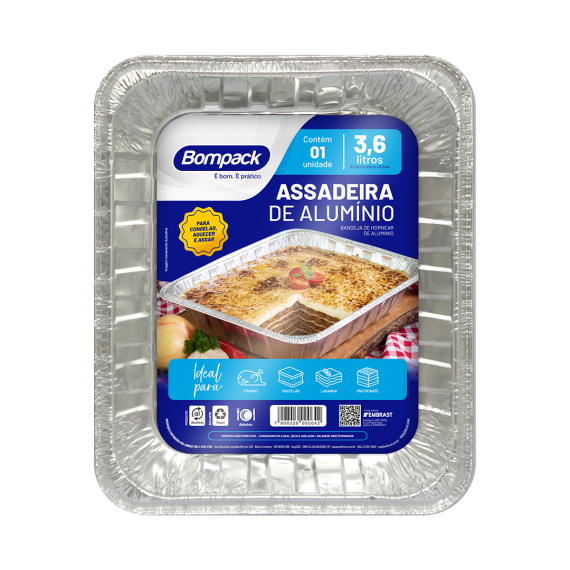 ASSADEIRA ALUM. BOMPACK RETAN 3.6LT