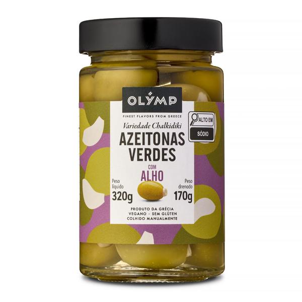 .AZEITONAS OLYMP C/ALHO 170GR