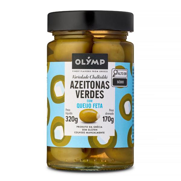 .AZEITONAS OLYMP C/QUEIJO FET 170GR