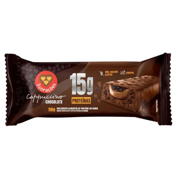 BARRA PROT.3 CORACOES CHOCOLAT 50GR