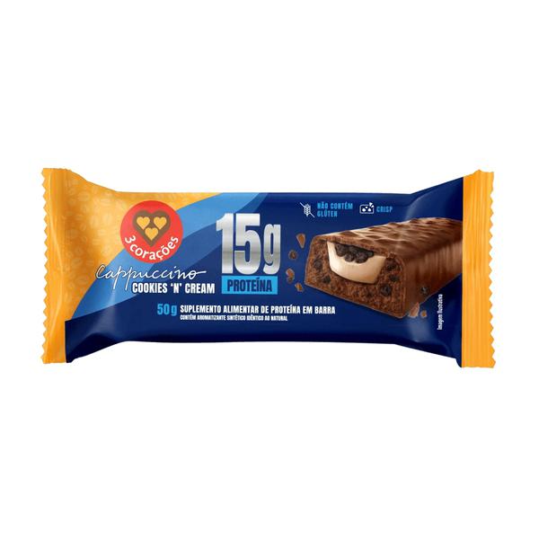 BARRA PROT.3 CORACOES COOKIES 50GR