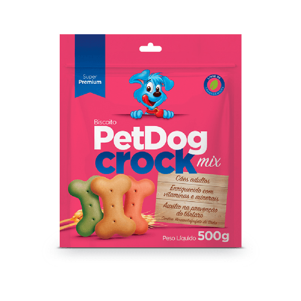 BISCOITO PETDOG CROCK MIX 500GR