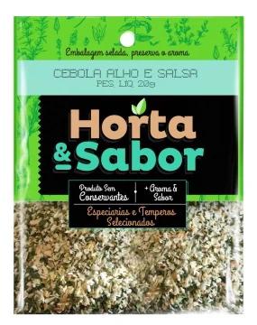 CEBOLA ALHO E SAL HORTA SABOR 20GR