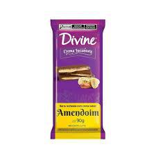 CHOC.DIVINE CREMA RECH.AMENDOI 90GR