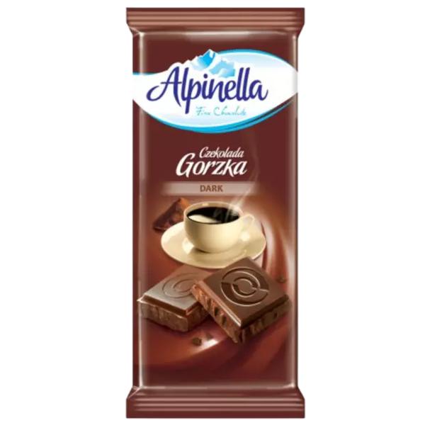 CHOCO.BARRA ALPINELLA GORZKA 90GR
