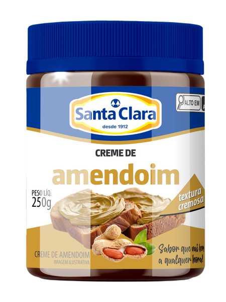 CREME AMENDOIM SANTA CLARA 250GR