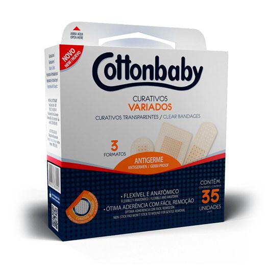 .CURATIVOS COTTONBABY VARIADOS 35UN